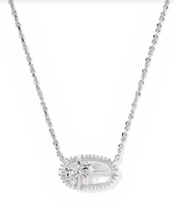 Elisa Bow Short Pendant Necklace