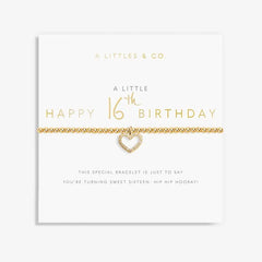 A Little Happy 16th Birthday - Gold Bracelet Card View