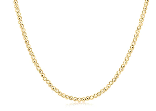 17" Choker Classic Gold 3mm Bead - Enewton