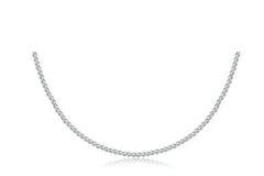 17" Choker Classic Sterling 2mm Bead - enewton