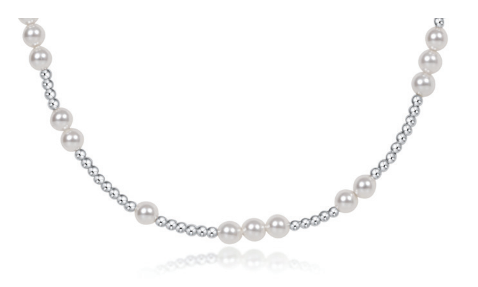 17" Choker Hope Unwritten Sterling - Pearl