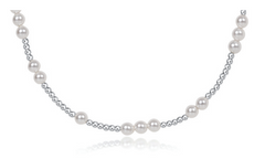 17" Choker Hope Unwritten Sterling - Pearl
