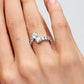 Sparkling Overlapping Band Ring