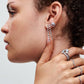 Sparkling Overlapping Band Ring