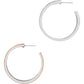 Neptune's Rings Duo Large Hoop Side View
