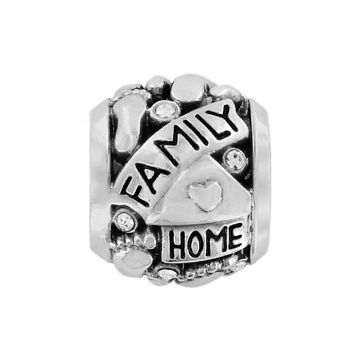 Family Silver Home Bead Front View