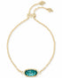 Elaina Gold - London Blue Bracelet Front View