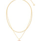 Daphne Coral Frame Multi Strand Necklace