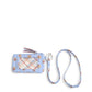 Zip ID Pouch w/Breakaway Lanyard: Blue Leaf