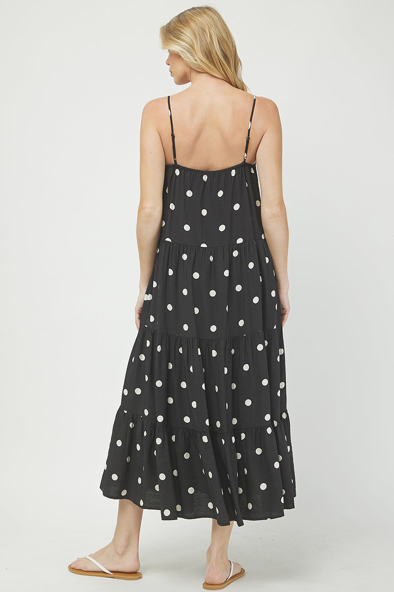 Maeve Polka Dot Midi Dress