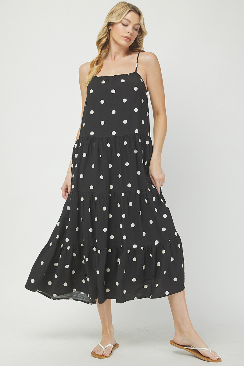 Maeve Polka Dot Midi Dress