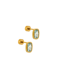 Screwback Stud Earrings - Kay Blue