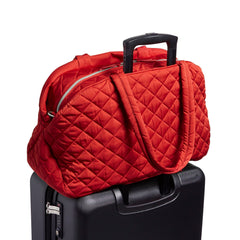 Weekender Travel Bag In Cardinal Red - Trolley travel sleeve