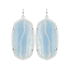 Kendra Scott Elle Drop Earrings Rhodium