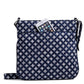 Xavier Triple Zip Hipster Crossbody Navy back pocket