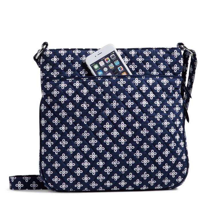Xavier Triple Zip Hipster Crossbody Navy back pocket