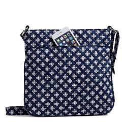 Xavier Triple Zip Hipster Crossbody Navy back pocket