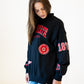 Ohio State All Over Scatter Oversized Funnel Neck