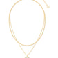 Daphne Coral Frame Multi Strand Necklace