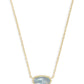 Elisa Gold - Light Blue Illusion Necklace