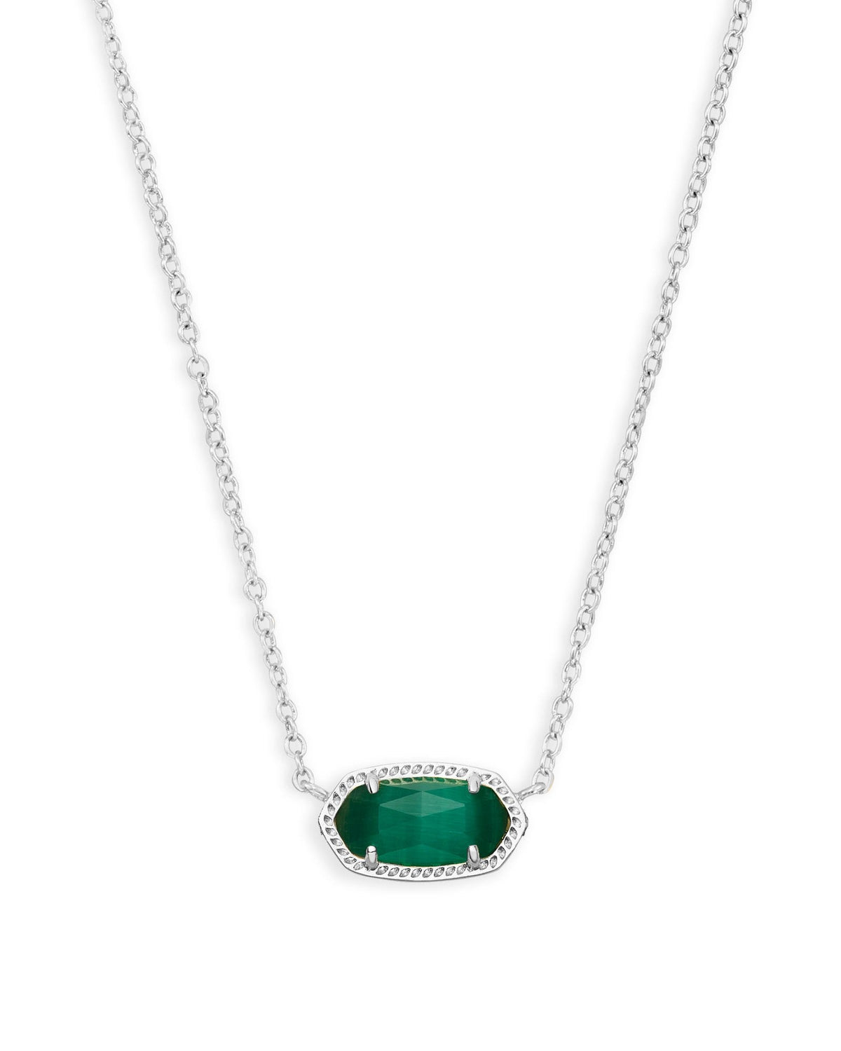 Elisa Cat's Eye Necklace - May Emerald