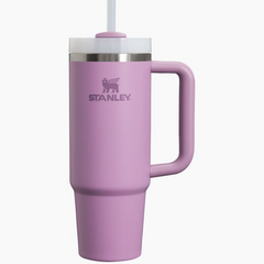 30 oz Stanley Tumbler with a straw in color lilac.