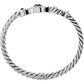 Halo Hinged Bangle Bracelet Back View