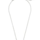 Elisa Rhodium Platinum Drusy Necklace chain
