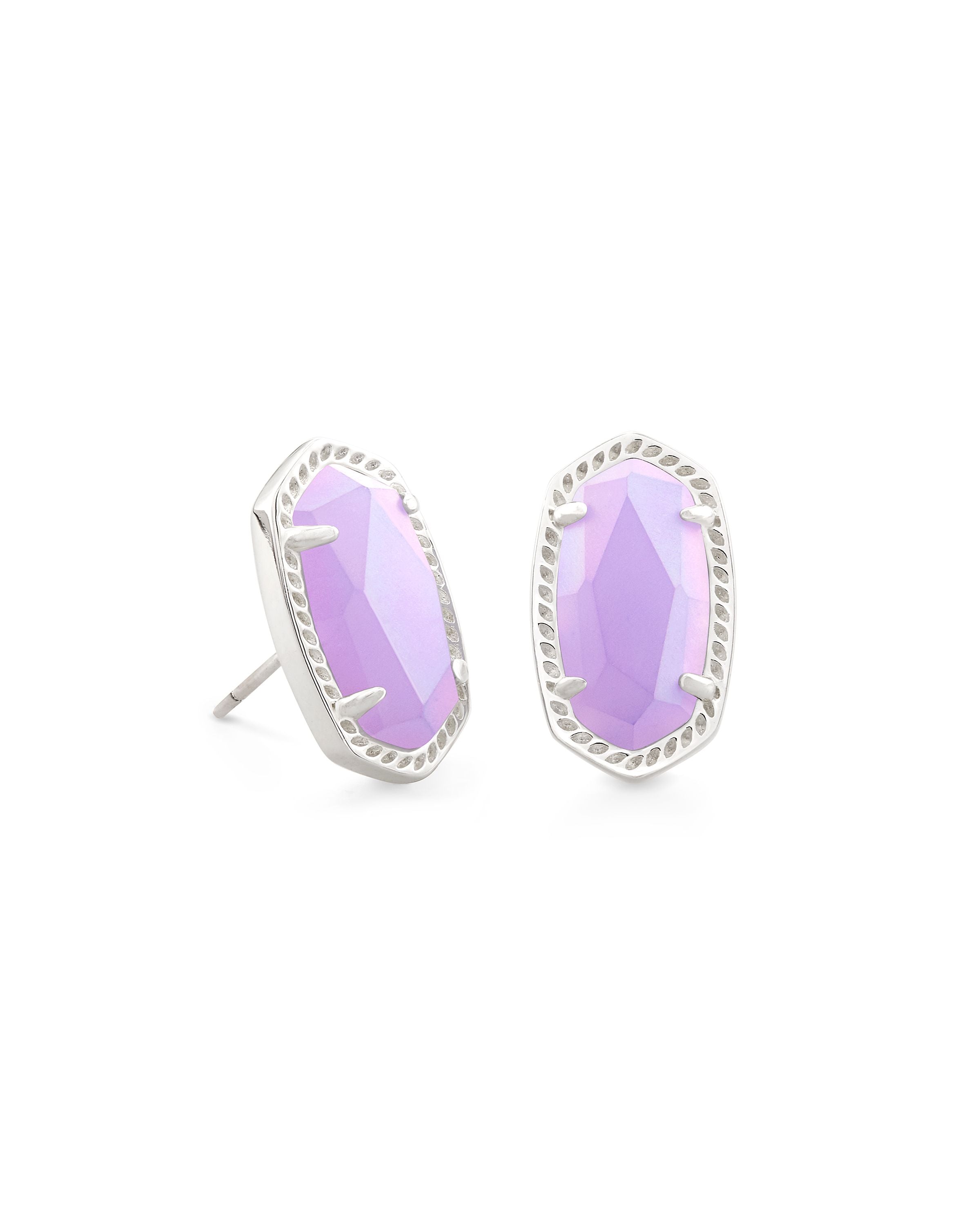 Kendra Scott Ellie Earrings Bright Silver