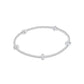 Signature Cross Small Sterling Pattern 2mm Bead Bracelet - Sterling