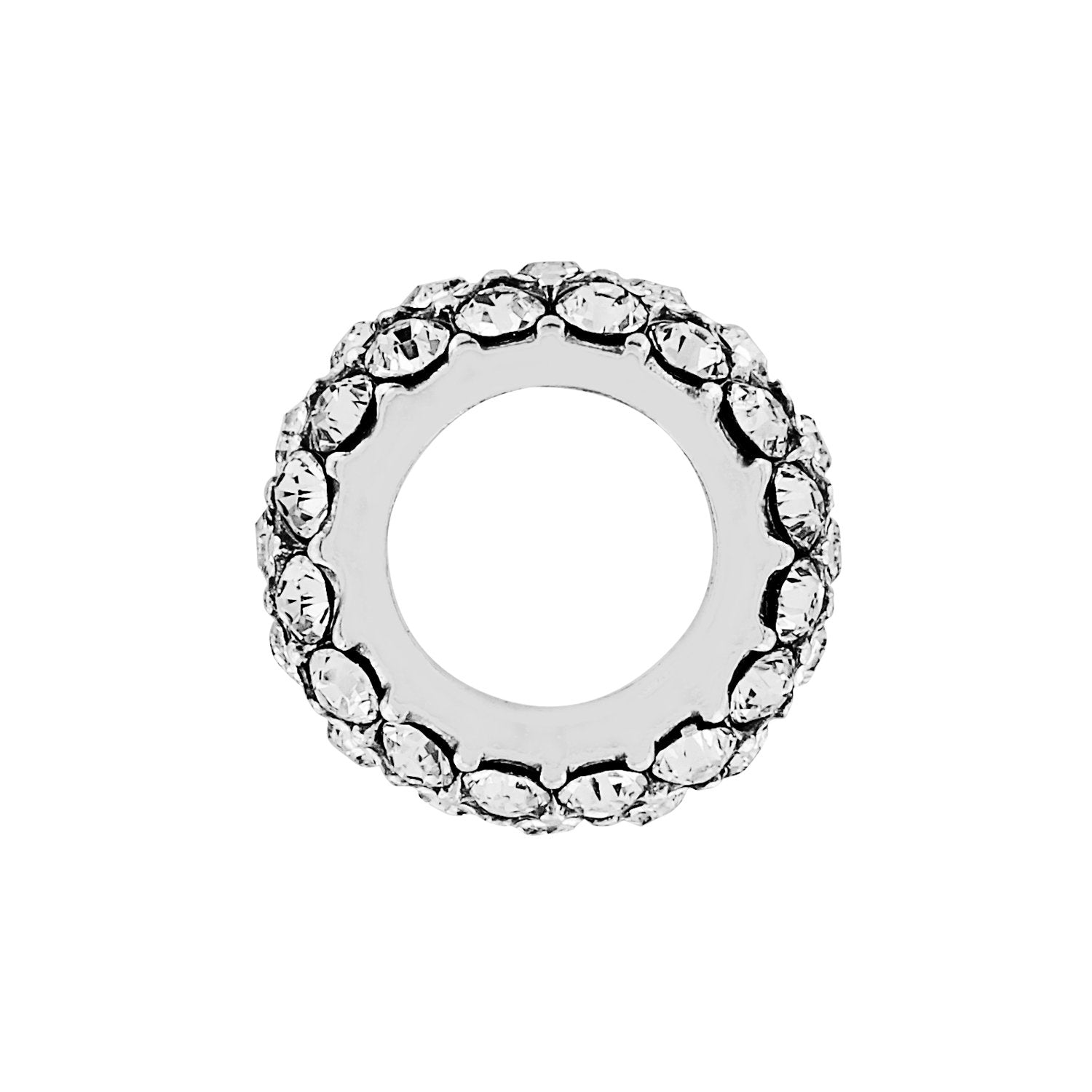 Glitter Silver Spacer Side View