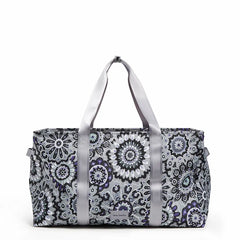 Vera Bradley, ReActive Large Car Tote Tranquil Medallion, full front view.