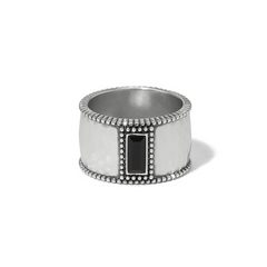 Pretty Tough Gem Wide Band Ring