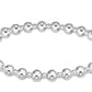 Classic Grateful Pattern 4mm Bead Bracelet - Sterling