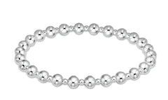 Classic Grateful Pattern 4mm Bead Bracelet - Sterling
