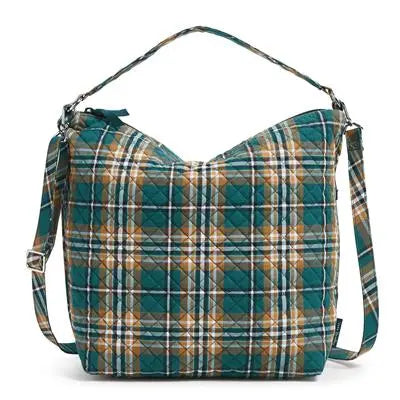 Oversized Hobo Bag Orchard Plaid