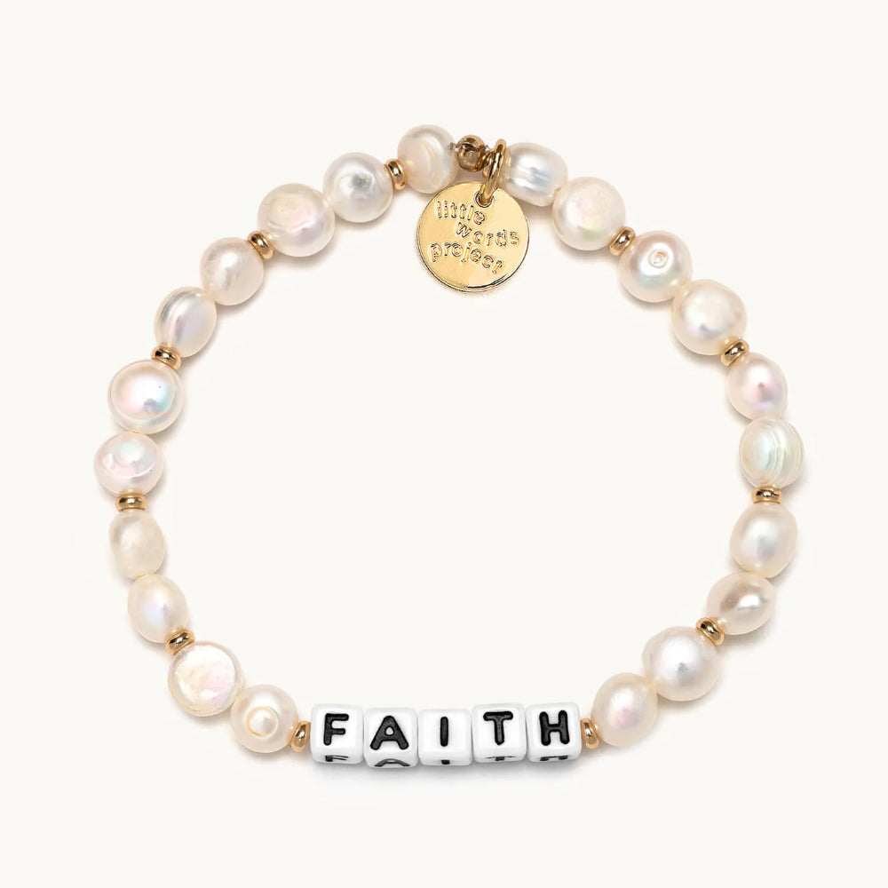 Little Words Project Faith Freshwater Pearl Bracelet