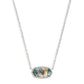 Elisa Rhodium - Abalone Shell Front View