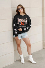 Cincinnati Bengals Star Embellished Crewneck