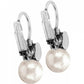Meridian Petite Pearl Leverback Earrings Back View