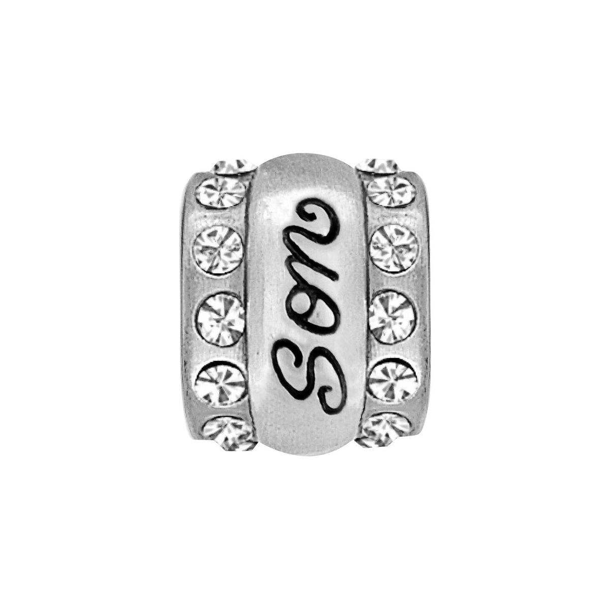 Silver Son Bead Front View