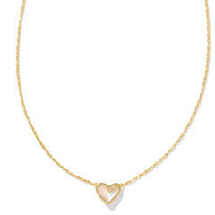 Framed Ari Heart Short Pendant Necklace