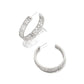 Kendra Scott Kelly Hoop Earrings In Rhodium Metal.