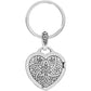 Floral Heart Key Fob Back View
