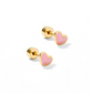 Screwback Stud Earrings - Nora Heart