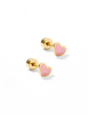Screwback Stud Earrings - Nora Heart