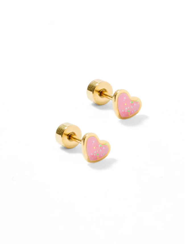 Screwback Stud - Nora Heart