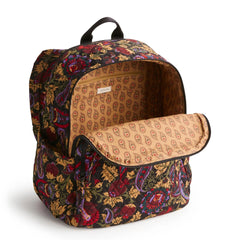 Bancroft Backpack - Cotton Gabardine in pattern Midnight Garden Paisley.