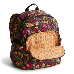 Bancroft Backpack - Cotton Gabardine in pattern Midnight Garden Paisley.