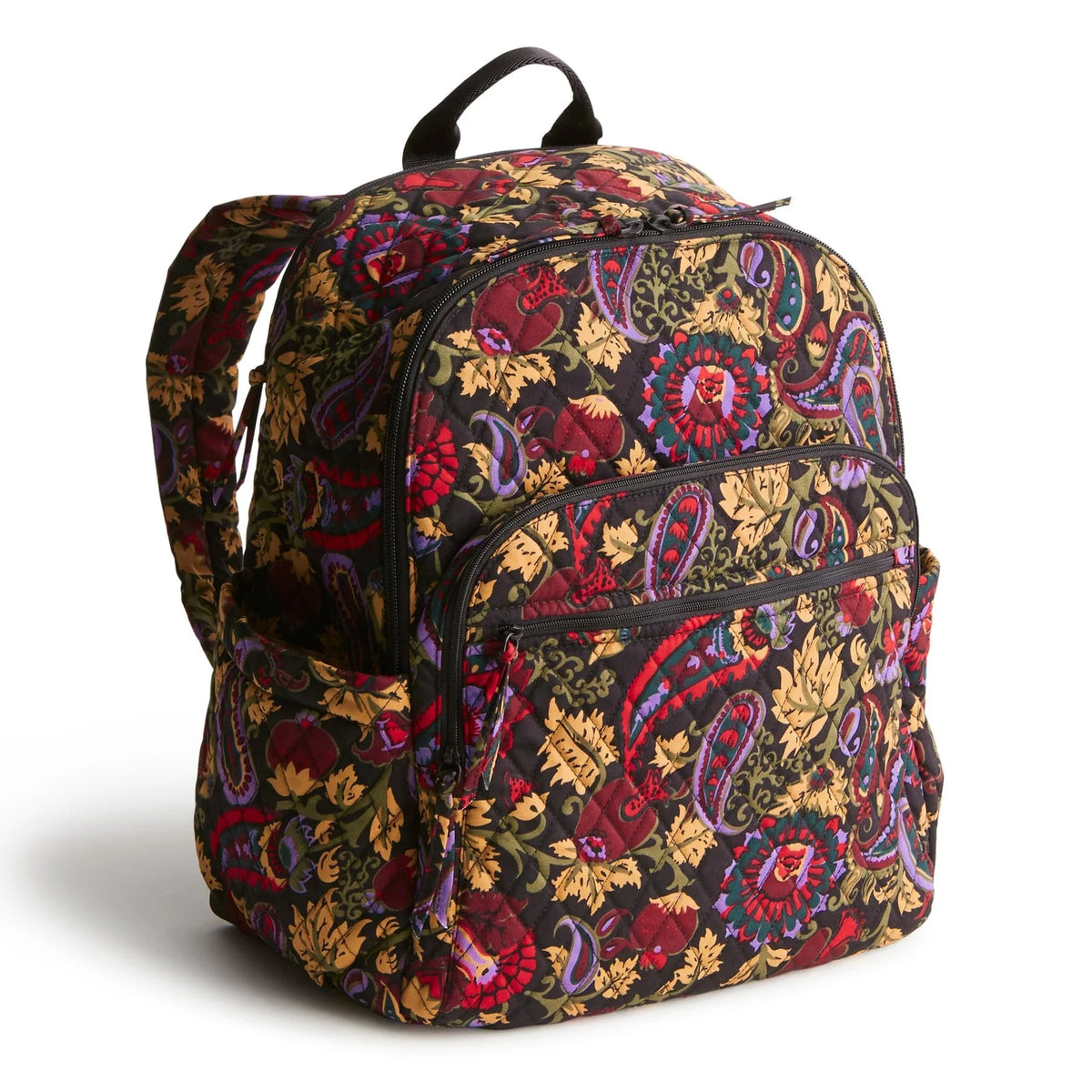 Bancroft Backpack - Cotton Gabardine in pattern Midnight Garden Paisley.